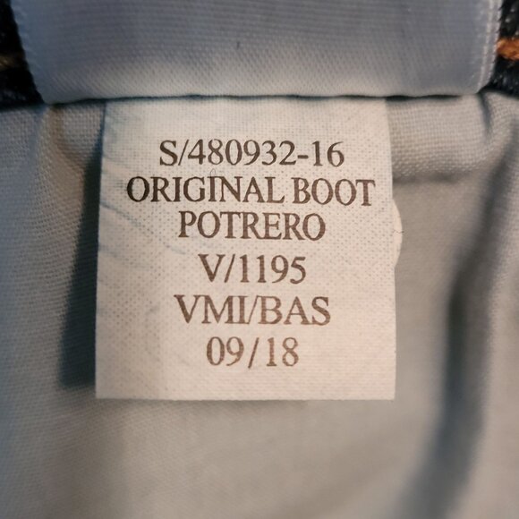 Old Navy Jeans Size 6 Original Bootcut Mid Rise Medium Dark Wash Western NWT - Picture 5 of 11